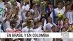Miles de personas en Colombia y Brasil rindieron homenaje a las víctimas del accidente aéreo de Chapecoense