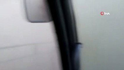 Polatlı'daki toz fırtınası sırasında büyükbaş hayvanların kaçışı kameralara yansıdı