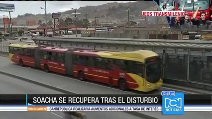 Ciudadanos rechazan actos vandálicos en Transmilenio de Soacha