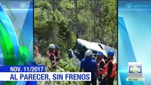 Tres muertos y quince heridos dejó un accidente de tránsito en la vía Bogotá - Villavicencio