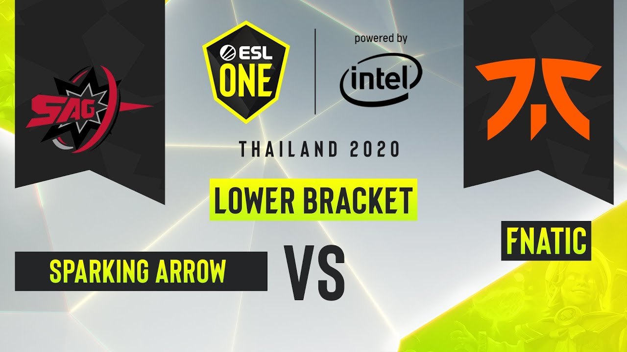 Dota2 - Sparking Arrow vs. Fnatic - Game 2 - ESL One Thailand 2020 - Lower Bracket R2 - Asia
