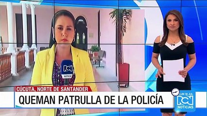 Queman patrulla durante operativo contra el contrabando en Norte de Santander