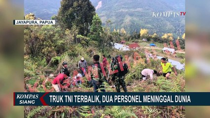 Truk TNI Terbalik di Papua, 2 Prajurit Meninggal dan 15 Luka-Luka