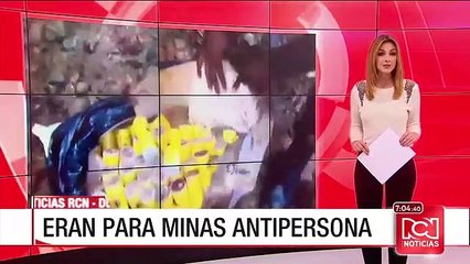 Download Video: Incautaron explosivos con los que el ELN pretendía fabricar 300 minas antipersona