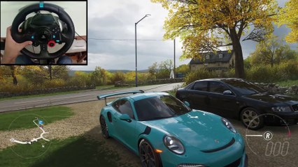 Porsche 911 GT3 RS - Forza Horizon 4 ¦ Logitech g29 gameplay (Steering Wheel + Paddle Shifter)
