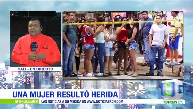 Una mujer resultó herida tras quedar en medio de una balacera en Cali