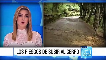 La vía para llegar al Cerro de Guadalupe en Bogotá se encuentra deteriorada