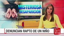 Denuncian el posible rapto de un niño en Bogotá