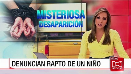 Denuncian el posible rapto de un niño en Bogotá