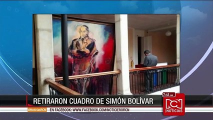 Polémica por el retiro del cuadro de Simón Bolívar en el Palacio de Liévano