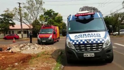 Mulher de 28 anos se fere em acidente no Bairro Pacaembu