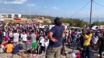 Menekültválság: nem akarnak Leszboszon maradni a leégett tábor lakói