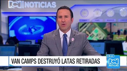 Van Camps aseguró que ya se destruyó gran parte de las latas de atún retiradas del mercado