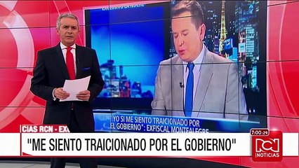 "Yo sí me siento traicionado por el Gobierno": exfiscal Eduardo Montealegre