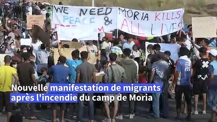 À Lesbos, gaz lacrymogènes contre une manifestation de migrants