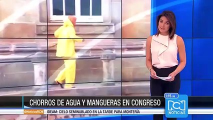 Denuncian desperdicio de agua en el Congreso de la República