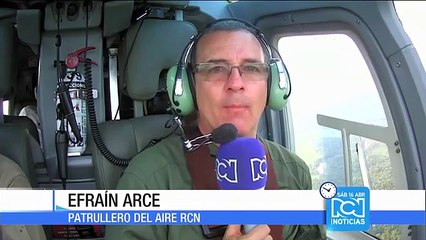 El Patrullero del Aire visita el río Perdido, en la Serranía de La Macarena