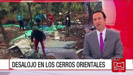 Unas 250 personas fueron desalojadas de los cerros orientales de Bogotá