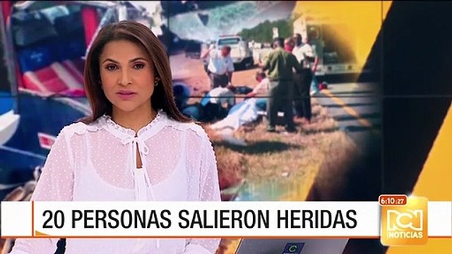 Grave accidente en carretera de Quindío dejó 20 personas heridas