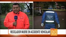 Reciclador murió en un accidente de tránsito en Cali