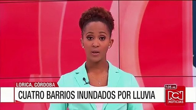 Cuatro barrios inundados por fuertes lluvias en Lorica, Córdoba