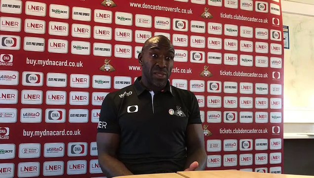 Darren Moore on team selection for Doncaster Rovers' clash with MK Dons