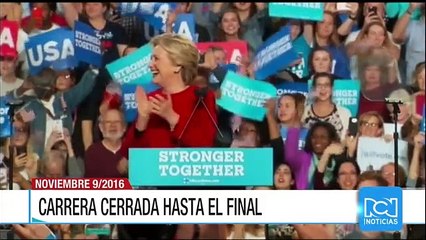 Hillary Clinton reconoció el triunfo de Trump y le deseó éxito en su mandato