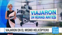 Seis magistrados viajaron, un día antes, en helicóptero accidentado en Caldas