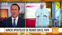 Papa Francisco se reunió con el nuncio apostólico en Colombia, Ettore Balestrero