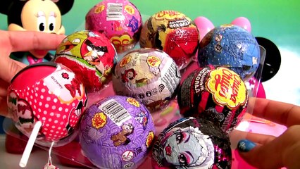 CHUPA CHUPS SURPRISE TOYS Minnie Peppa Pig MonsterHigh, Маша и Медведь Чупа Чупс Сюрприз яйца