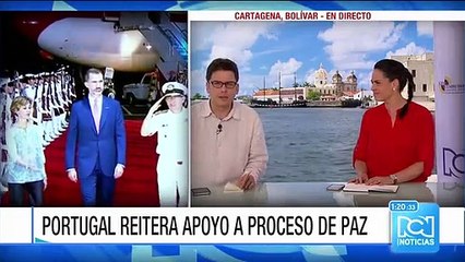 El presidente de Portugal reitera apoyo al proceso de paz en Colombia