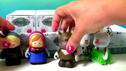 Скачать видео: Disney Frozen Vinylmation Surprise Boxes Princess Anna Elsa Kristoff Olaf Vinyl toys Disneycollector