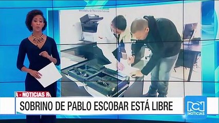 Dejan en libertad al sobrino de Pablo Escobar, quien fue capturado el viernes