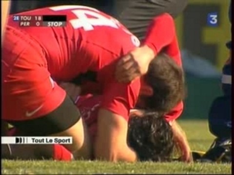 vincent clerc - clement poitrenaud blessure 02 08