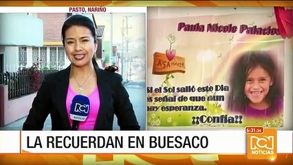 Nicole Palacios, la niña desaparecida en Buesaco (Nariño), cumple siete años