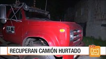 Policía recuperó camión robado en Bogotá