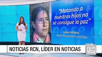 "¿De qué paz habla nuestro Presidente?": mamá de patrullero de la Policía asesinado