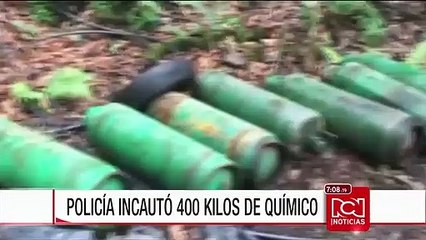 Policía Antinarcóticos descubrió laboratorio clandestino cerca de Bogotá