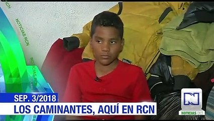 Niño venezolano lleva 4 días caminando para huir del hambre