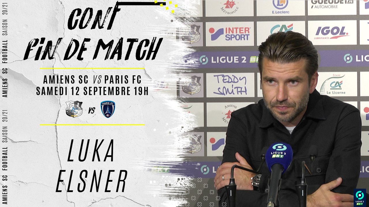 Conférence d'après le match Luka Elsner