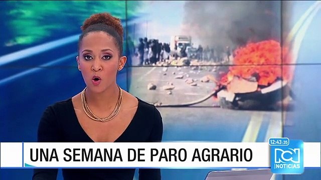 Manifestantes del paro agrario realizan nuevos bloqueos de vías en Santander