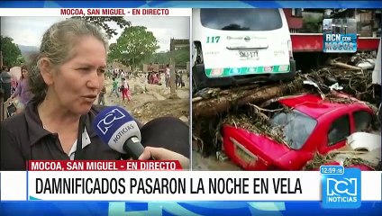 Adultos mayores también buscan a sus familiares tras la emergencia en Mocoa