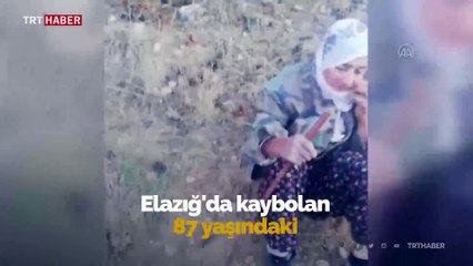 Kaybolan yaşlı kadının ailesiyle buluştuğu anlar kamerada