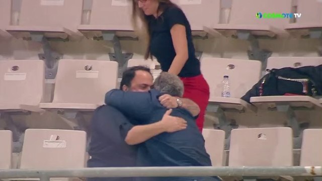 Οι πανηγυρισμοί του Βαγγέλη Μαρινάκη