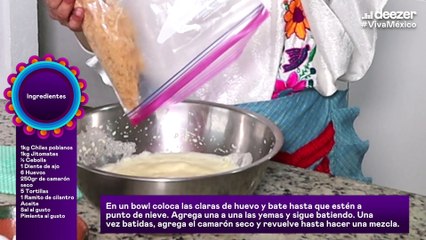 Chiles rellenos a la Eugenia León