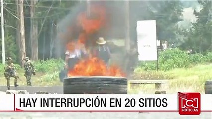 Manifestantes realizan cierres esporádicos en las carreteras de Boyacá