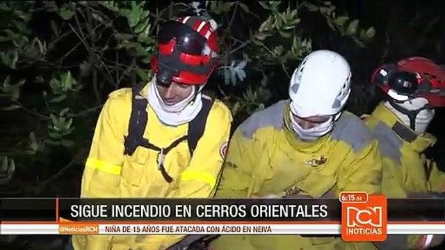 Bomberos controlan dos de los tres incendios en cerros orientales de Bogotá