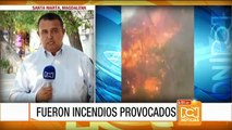 Incendios forestales afectan varias zonas de Santander, Magdalena y San Andrés