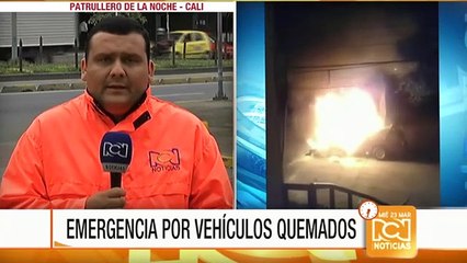 Emergencia en Cali por vehículos quemados