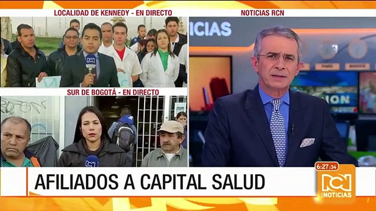 Nueva protesta de pacientes de la EPS Capital Salud en Bogotá